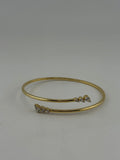Celeste – 18K Solid Gold Premium CZ Cuff Bracelet