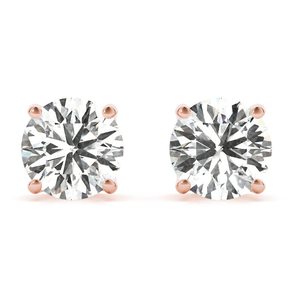 Solitaire Diamond Stud Earrings 3 carat - Image 3