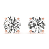 Solitaire Diamond Stud Earrings 3 carat - Image 3