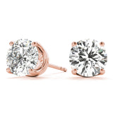 Solitaire Diamond Stud Earrings 4 carat - Image 9