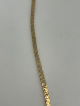 18K Solid Gold Classic Greek Key Pattern Bracelet - Image 2