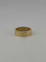 Lined ring with screw markings - Image 2