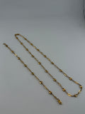 The Aurelia 18K Solid Gold Necklace & Bracelet Set