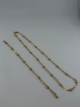 The Aurelia 18K Solid Gold Necklace & Bracelet Set - Image 1