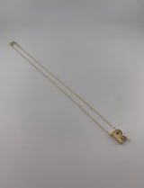 18K Yellow Gold Initial Letter Necklace - Image 3