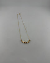 18K Gold Graduated Ball Cluster Necklace - Image 2