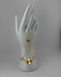 Solid 21k gold handchain