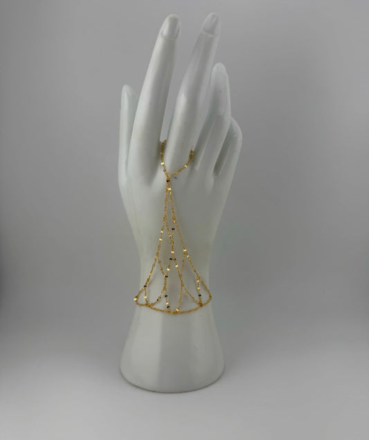 Solid 21k gold handchain