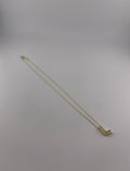 18K Yellow Gold Initial Letter Necklace