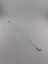 18K Yellow Gold Initial Letter Necklace - Image 1