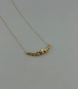 18K Gold Graduated Ball Cluster Necklace - Image 1