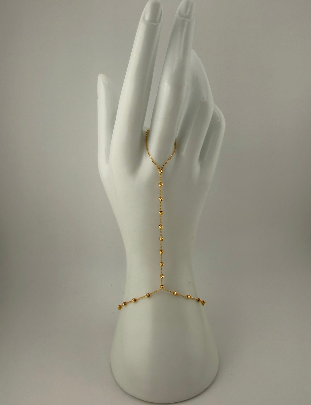 Solid 21k gold handchain