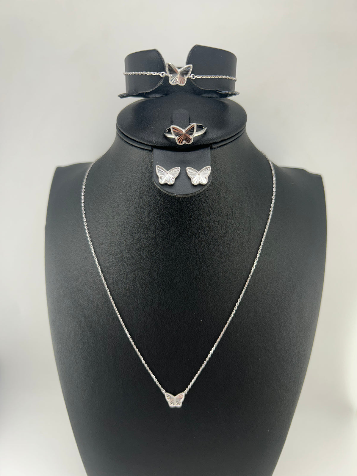 Small Silver Butterfly Set - Image 2