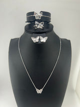 Large Silver Butterfly Set - Image 2