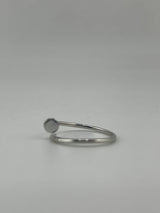 Thins Silver Nail Ring with premium zircon stones - Image 2