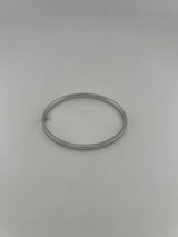 Thin hollow bangle, 18k white gold, opens with screw - Image 3