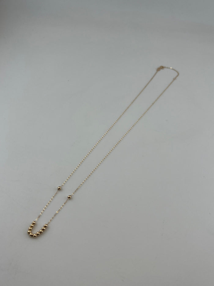 The Solé Bead Necklace — 18K Solid Gold
