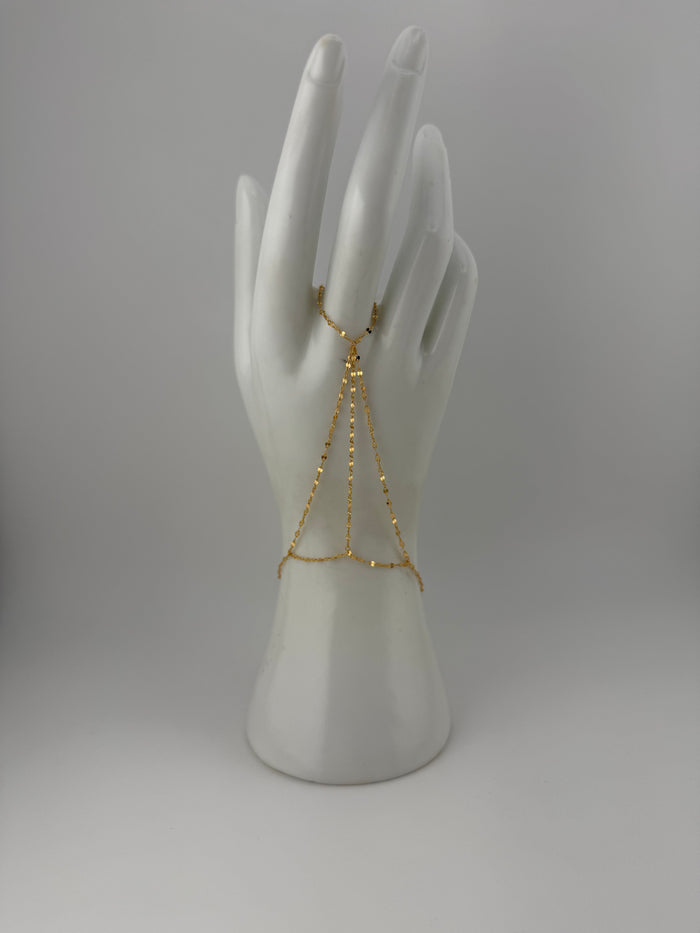Solid 21k gold handchain