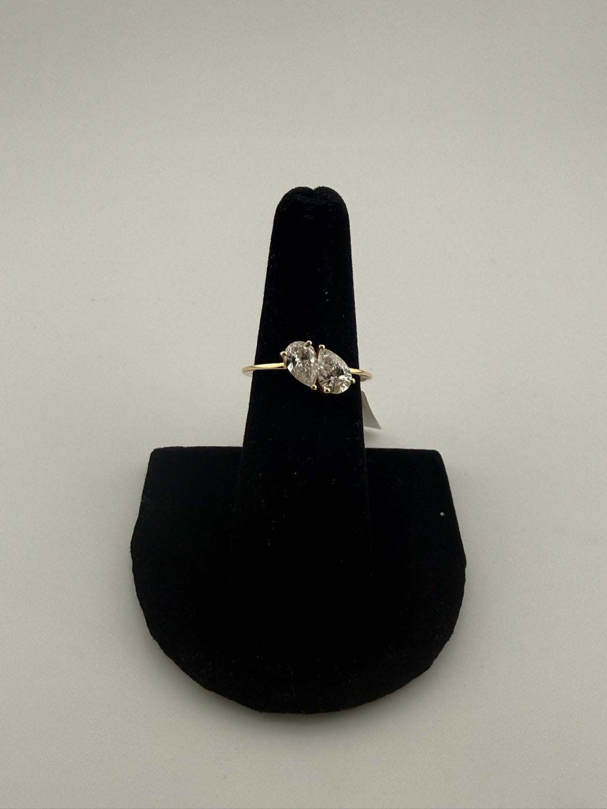 14K Yellow Gold Pear Shape Two-Stone Diamond Ring - Image 1