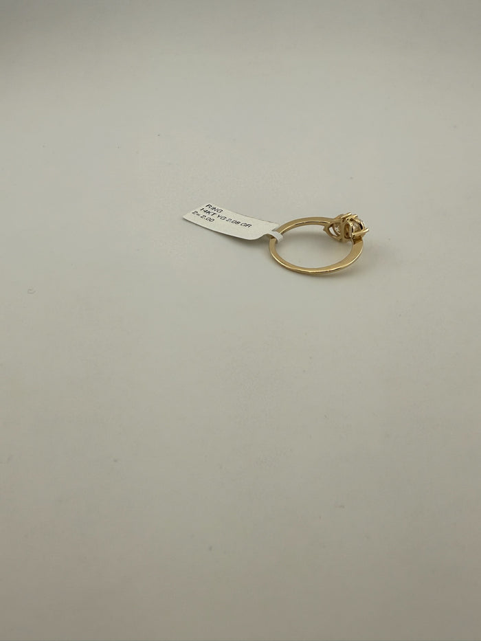 14K Yellow Gold Pear Shape Two-Stone Diamond Ring