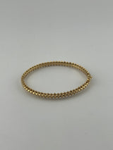 Solid 18k yellow gold bangle with spikes - Image 3