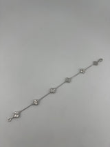 Silver 5 Clover bracelet small size - Image 1