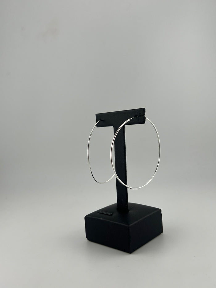 Premium 925 Sterling Silver Thin Hoop Earrings