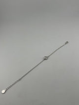 All-Silver Mini Single Clover Bracelet - Image 2