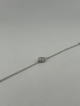 All-Silver Mini Single Clover Bracelet - Image 4