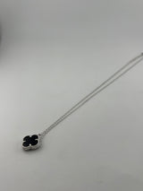 Premium 14mm Single Black Clover Necklace - Image 4