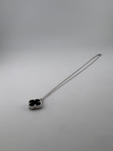 Premium 14mm Single Black Clover Necklace - Image 2