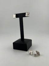 Silver Clover Studs - Solid 925 Sterling Silver - Image 3