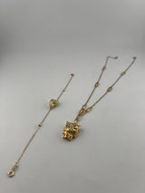 18K Gold Tiger Jewelry Set - Image 2