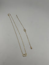 18K Solid Gold Initial Jewelry Set - Image 2