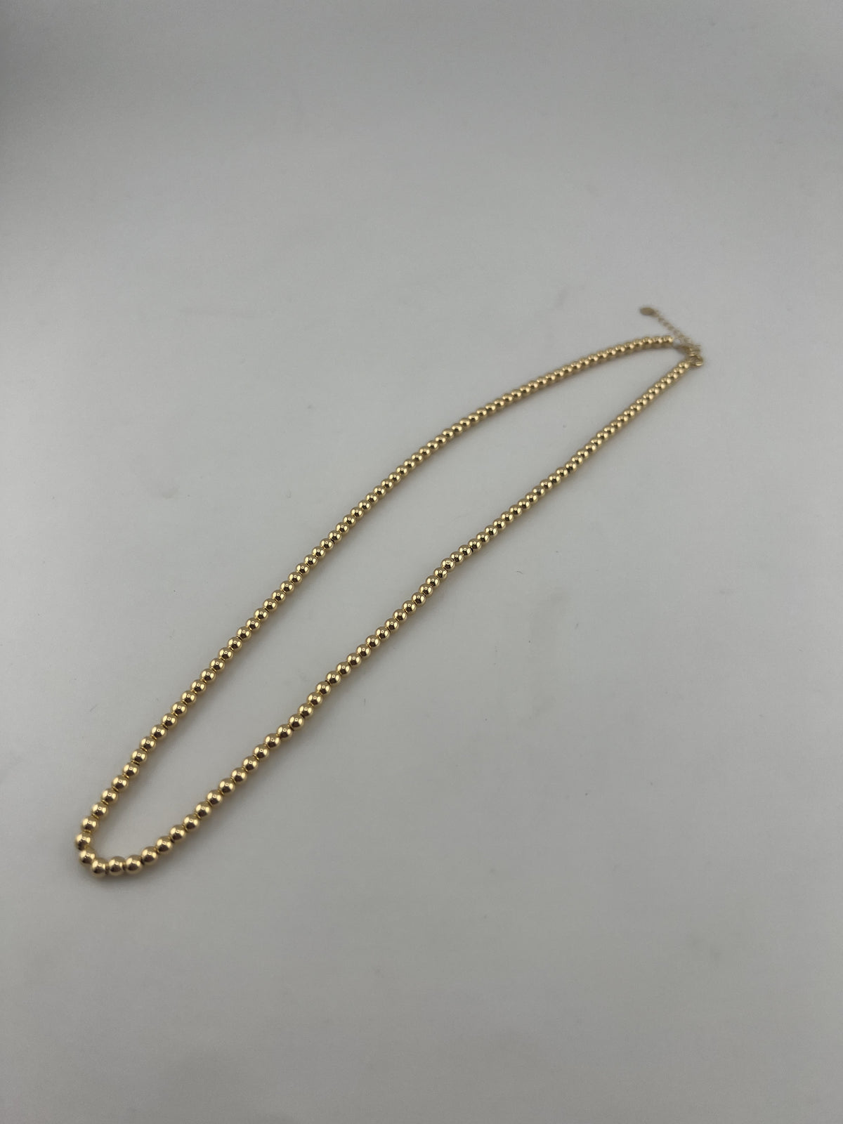 18K Gold Beaded Necklace - Image 2