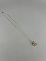 18K Solid Gold Butterfly Necklace - Image 2