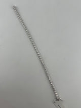 2.5 Carat Round Bezel Tennis Bracelet, 14K White Gold, Lab Diamond - Image 2