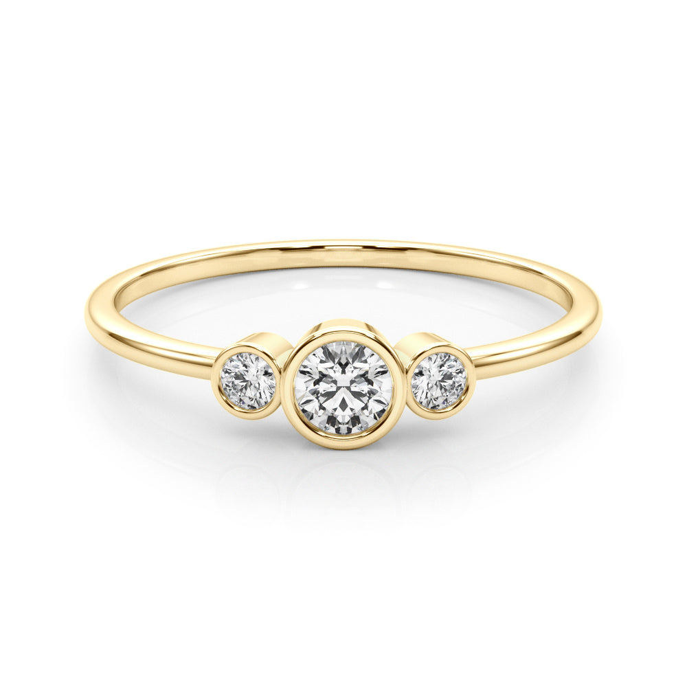Three Stones Stackable Ring - Image 7