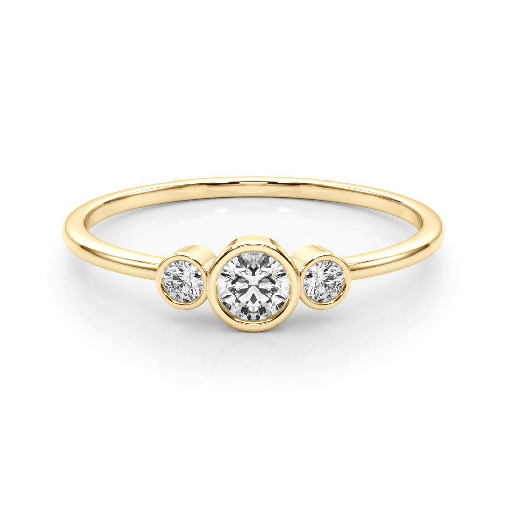 Three Stones Stackable Ring