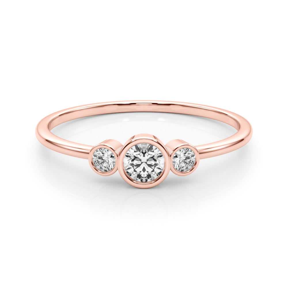 Three Stones Stackable Ring