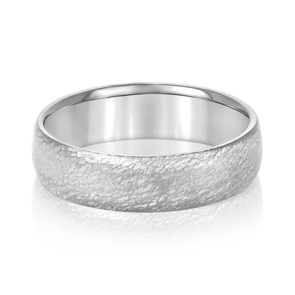 Textured Edge Men's Band 6mm - Image 2
