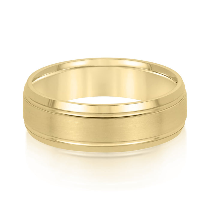 Sleek Sophistication Men's Wedding Band 6mm
