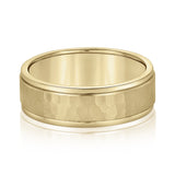Satin-Finish Beveled Men's Wedding Band 5mm - Image 1