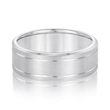 Timeless Grooved Men's Wedding Band 5mm - Image 2