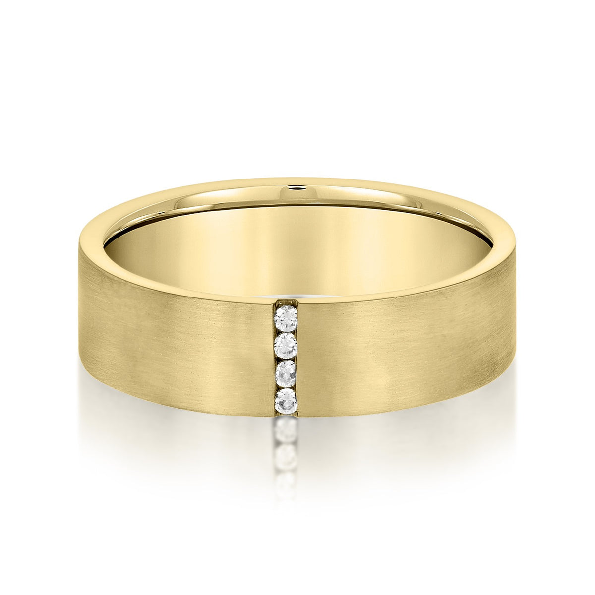 Sleek Divide Diamond Band - Image 1