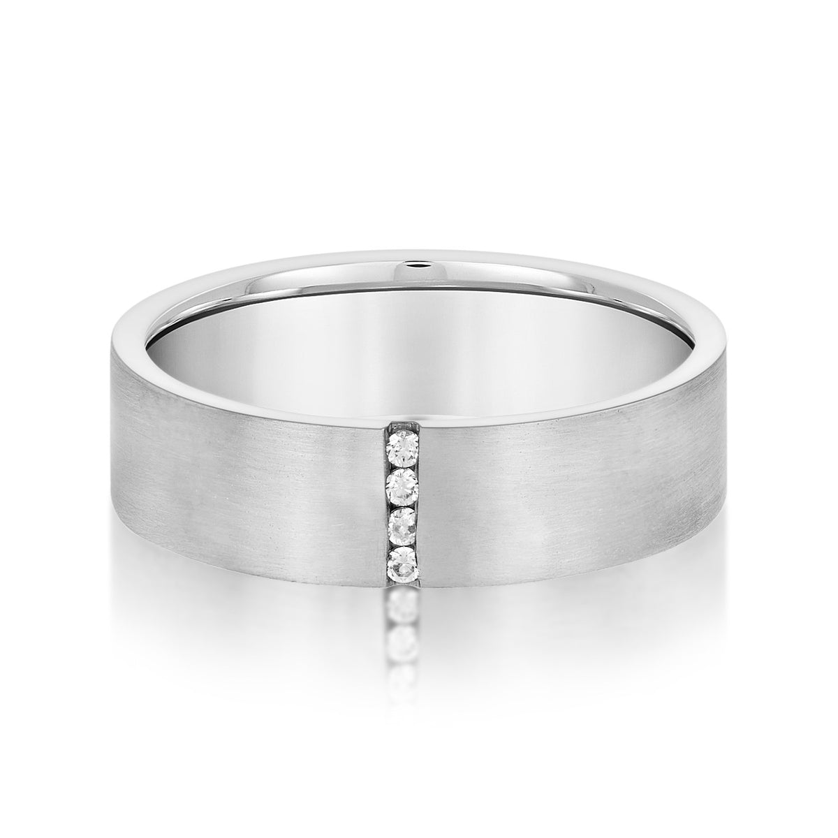 Sleek Divide Diamond Band - Image 2