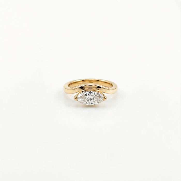 1 carat marquise east west lab diamond ring