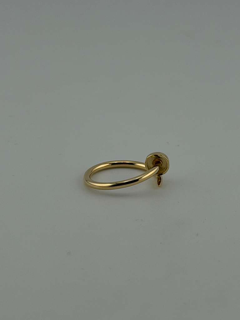 Nail ring, 18k Gold, semi solid - Image 4