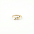 Knot ring with premium CZ stones